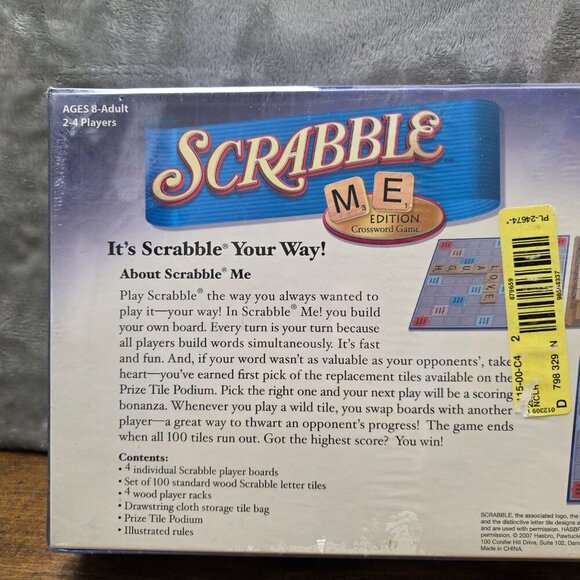 Scrabble ME Edition Board Game New Sealed - Picture 5 of 5
